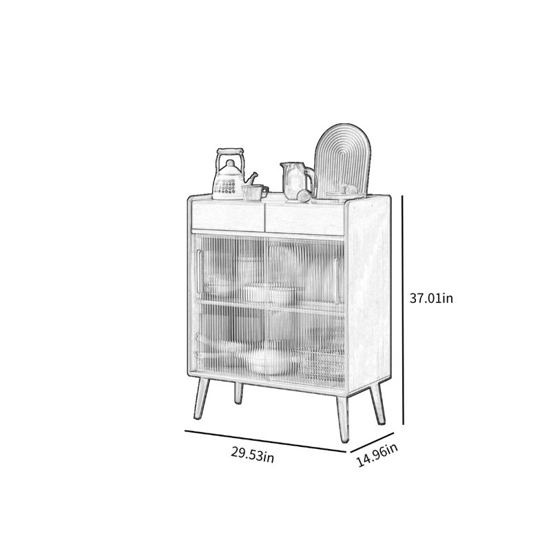 Minimally Designed Small Dining Cabinet