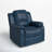 Kahler 37.75" Wide Faux Leather Manual Glider Recliner-2130726227