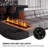 70.87"Embedded Simulated Flame Humidifier with Atomization Function for Electric Fireplace-118373415