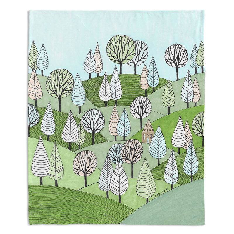  Jeté Little Cottage The Woods, l 51 po x L 60 po