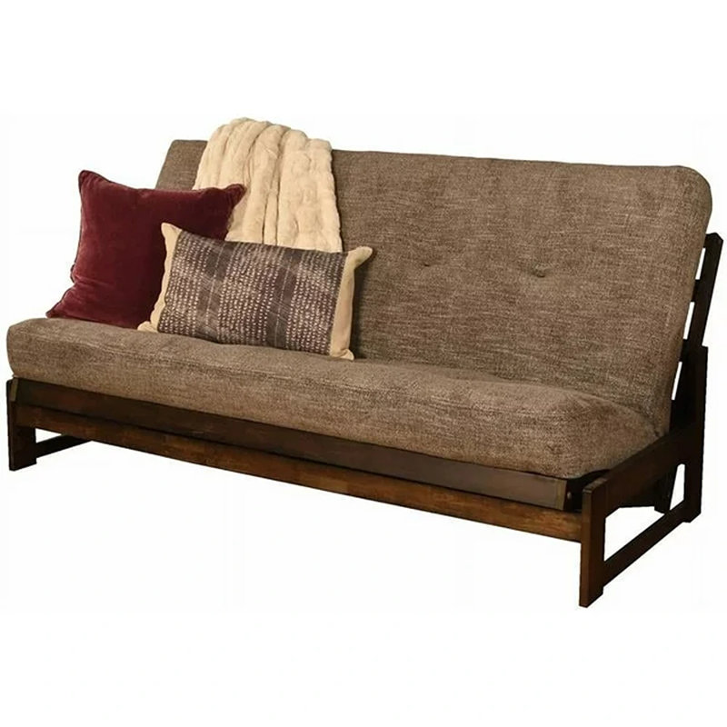 Lakel Futon Mattress, Frame Not Included, Linen Cocoa, Full, 8"