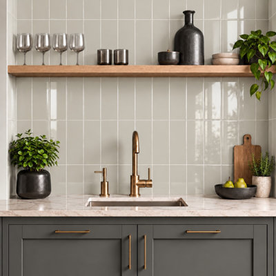 Color Beat Gloss 4" x 8" Ceramic Subway Tile
