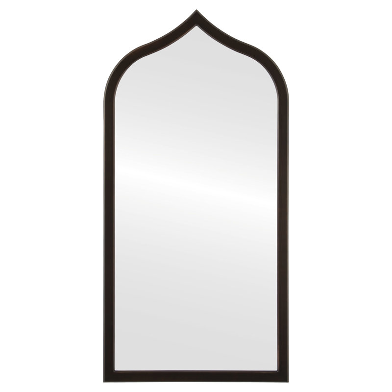 Miroir pleine longueur moderne et contemporain biseauté, Bronze huilé