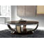Solid Wood Floor Shelf Coffee Table with Storage