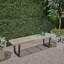 Banc de patio avec pieds en fer-1261191061