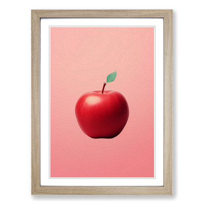 Apple Minimalism Art - Framed Print