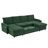 Patrick 109.5" Convertible Corduroy Sectional Sofa with Cup Holders & Storage-120170950