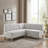 Astrid Upholstered Corner Nook And Dining Table Set
