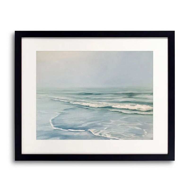 Breaking Through Print by Debbie Daniels, 25.2" H x 31.2" W x 0.88" D, Black Single Picture Framed Paper, White