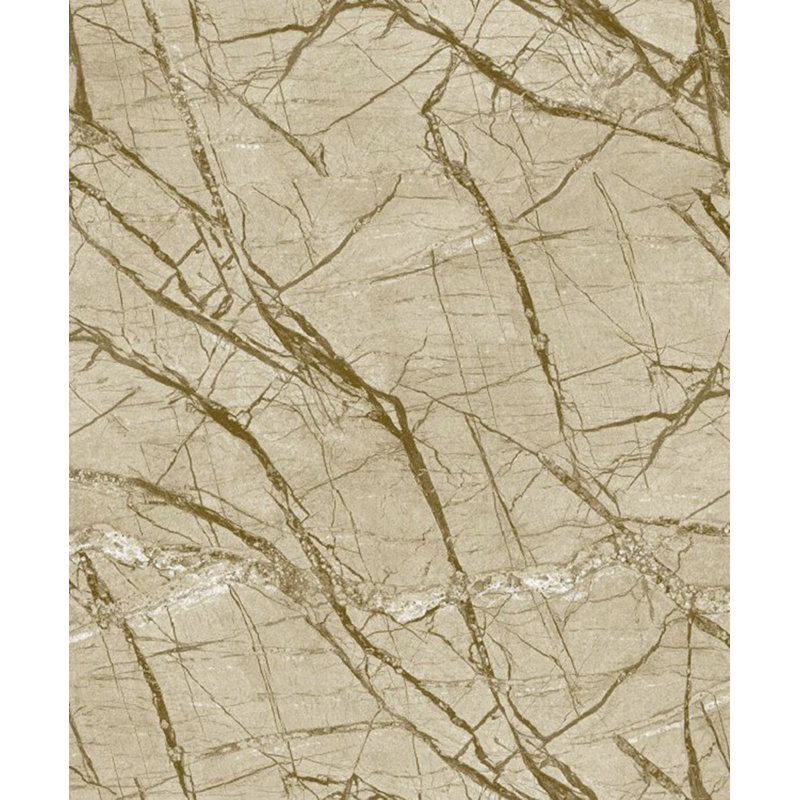 Rouleau de papier peint aléatoire l 33 pi x l 21 po Hueramo, Brun clair / gris