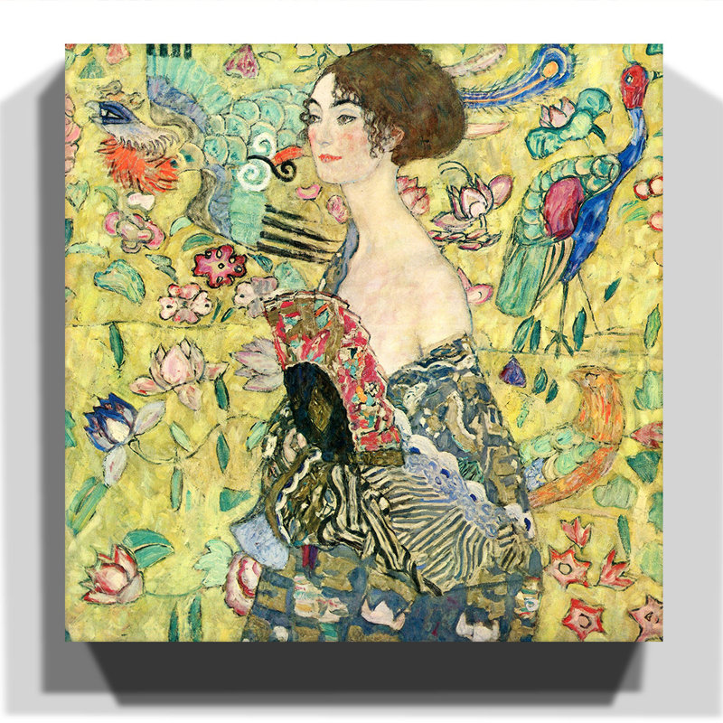 Gustav Klimt - Wrapped Canvas Painting, 76cm H x 76cm W