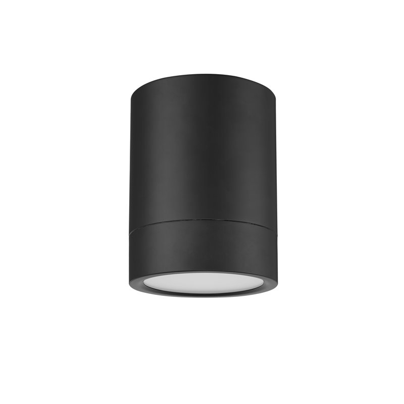 Jaylanis Acrylic LED Flush Mount, Matte Black