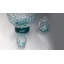 Moss Crystal Glass Serving Bowl
