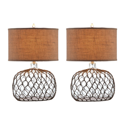 Tawnni Glass Table Lamps - Pair