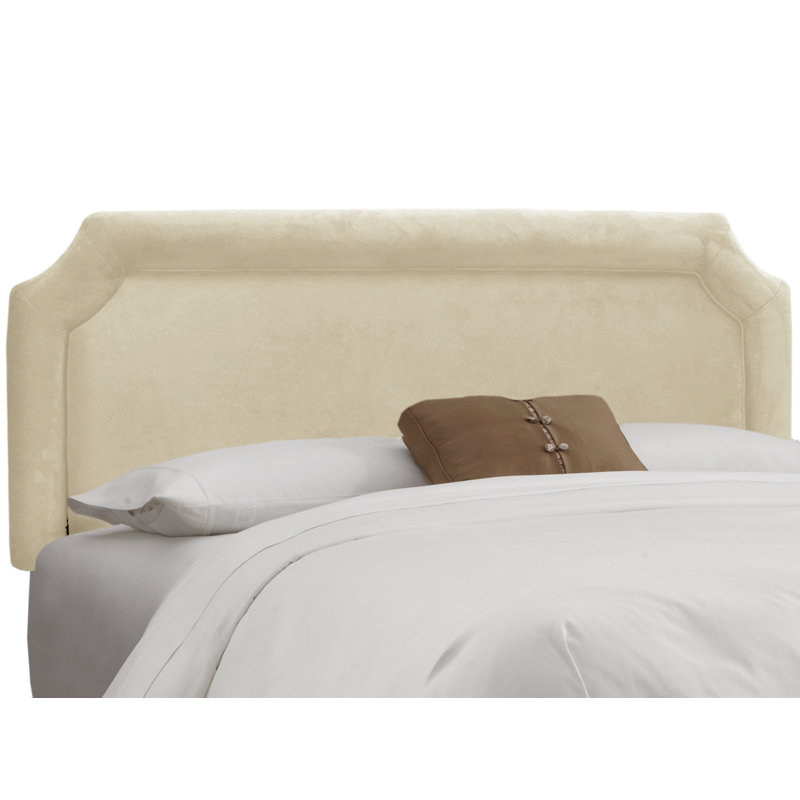 Pocola Upholstered Headboard, King, Luxe Snow Velvet