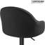 Hokku Designs Tabourets de bar modernes avec dossier en coquillage et cuir PU
