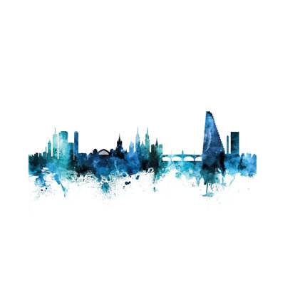 Basel, Switzerland Skyline by Michael Tompsett - 1 Piece Wrapped Canvas Wall Art