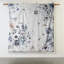 Édredon très grand - 8 pièces en coton bleu avec coussins décoratifs, impression de style floral chic-125396578-125396579