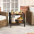  2PCS Outdoor Side Table 2-Tier Coffee End Table w/ 1.57'' Umbrella Hole Storage Shelf-326716514