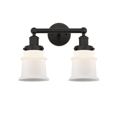 Petit meuble-lavabo pour salle de bain 2 lumières Cailen de la collection Edison