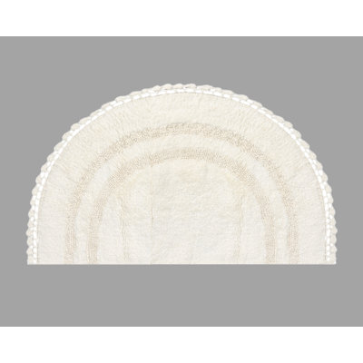 Akifumi 100% Cotton Non-Slip Bath Rug