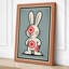 Graphic Rabbit Retro - Wrapped Canvas-1845056747-1845056755