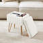 Tabouret de coiffeuse moderne avec 4 pieds en métal et espace de rangement Modestina-107231818