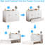 Grand lit escamotable avec tiroir de rangement et station de charge USB Murphy-1369075015
