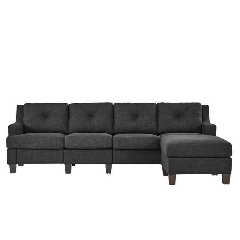 Canapé modulaire réversible avec repose-pieds Alharmondre