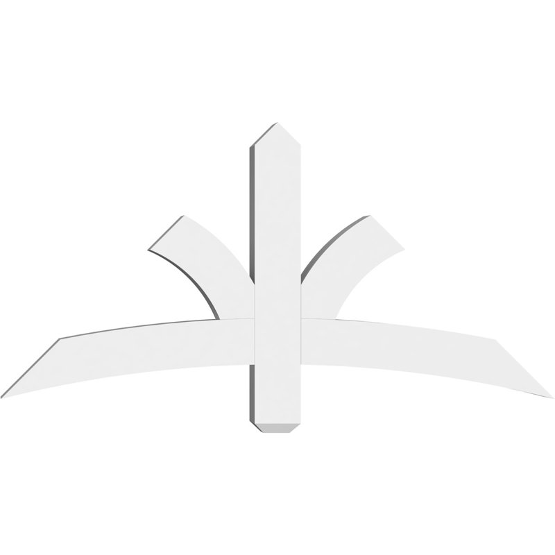 Support pour pignon Davenport, H 24 po x l 48 po (pas: 12/12), P 4 po x F 4 po, PVC