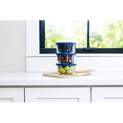 Contenant alimentaire en verre pour préparation 6 pièces (2 tasses / 16 oz)