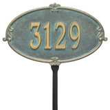 Monte Carlo Personalized Standard 1-Line Lawn Address Sign