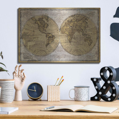 «Worldwide I» par James Wiens, art mural en métal, 16 po x 12 po