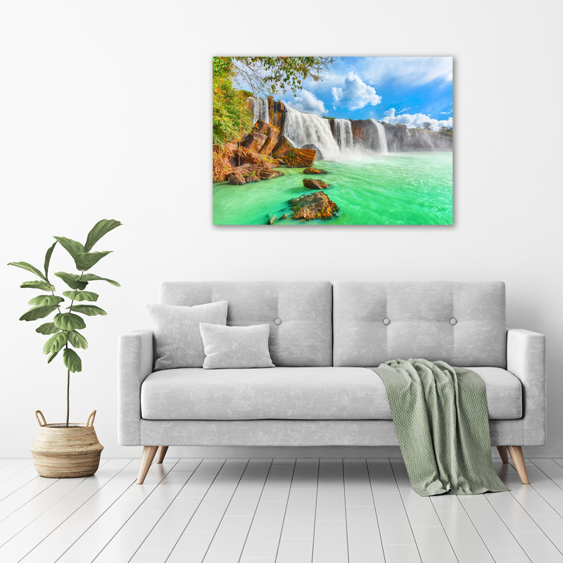 Cascade - No Frame Print on Glass