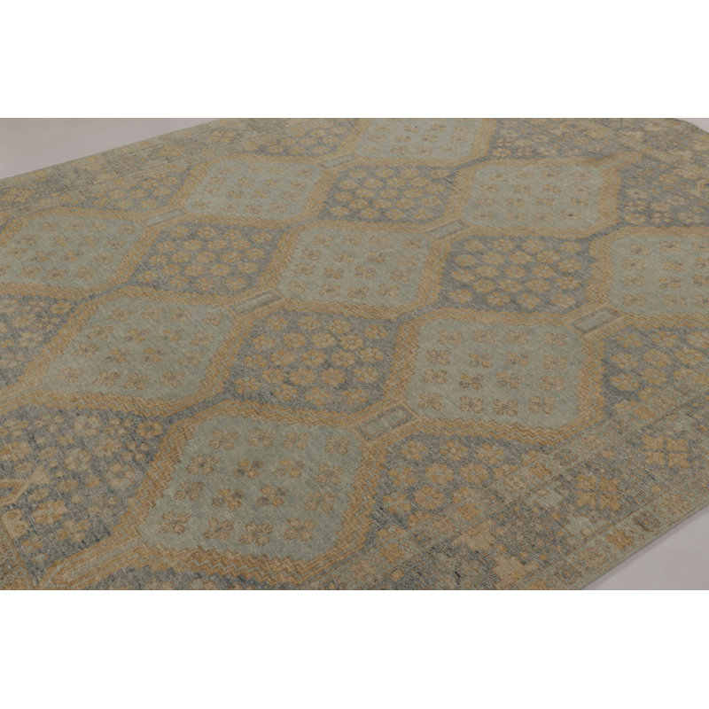 Distressed Homage Hand Knotted Wool Area Rug