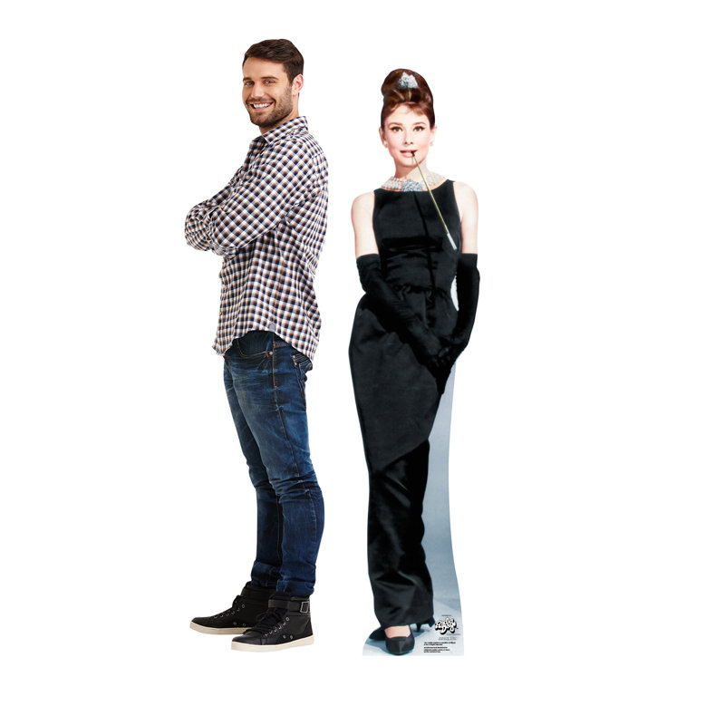 Audrey Hepburn Life Size Cardboard Cutout Standup - Black Dress