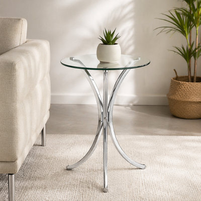 Claudia Chrome Side Table