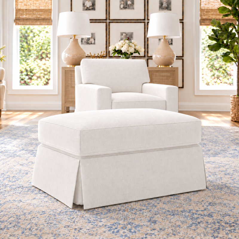 Lawson Upholstered Ottoman, Cruise Adrift