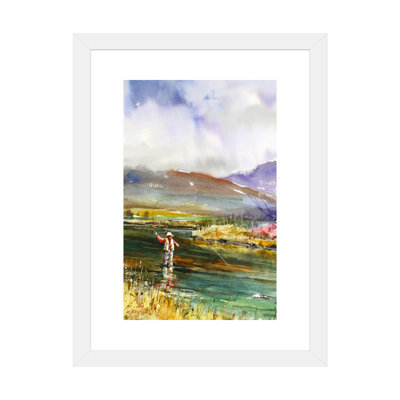 «Pêche II», reproduction d'art encadrée