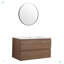 Meuble-lavabo mural 36 po avec lavabo en céramique-100166276