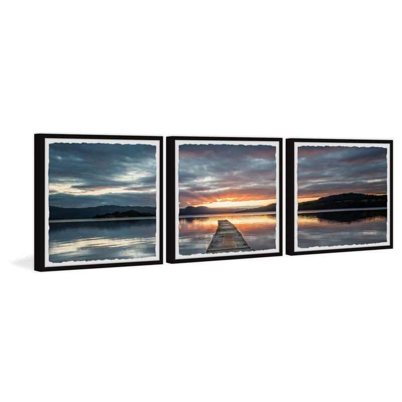 Chasing That Sunset - 3 Piece Single Picture Frame Print