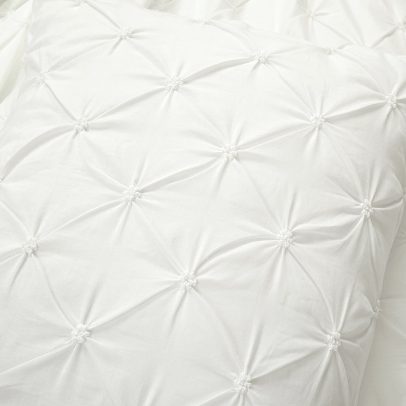 White King Cotton Pintuck 3-Piece Comforter Set