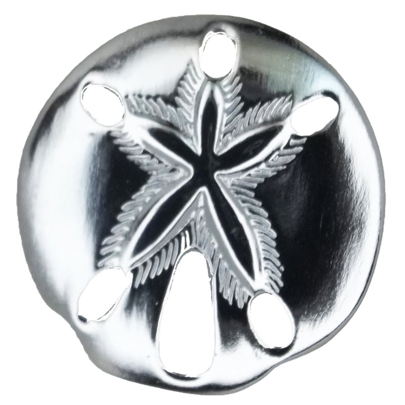 1 1/2" Sand Dollar Small Knob, Brushed Nickel, 1.75" L x 1.75" W, 1
