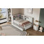 Lit de jour simple en bois