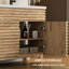 Ensemble de meuble-lavabo à double cuve 60 "avec lavabo en résine, robinet, assemblage requis-250702348