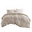 -Piece Cal King Bedding Sets, Linen Blend Terracotta Stripe Bedroom