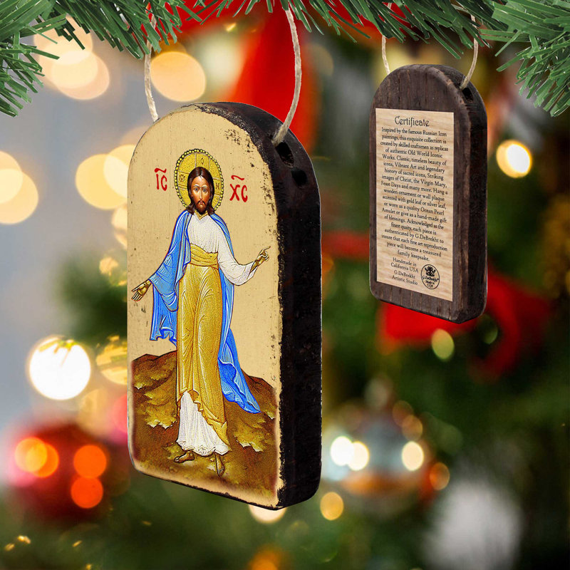 Ornement photo en bois « inspiration jesus »