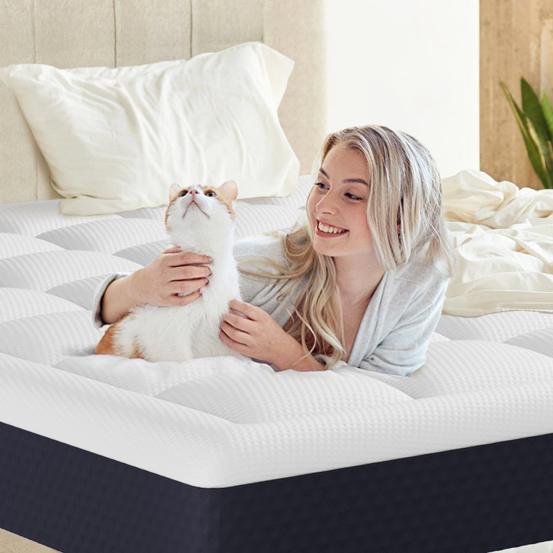 Memory Foam Mattress with Breathable Cover – 5/8/10/12 Inch Options, 5", Twin