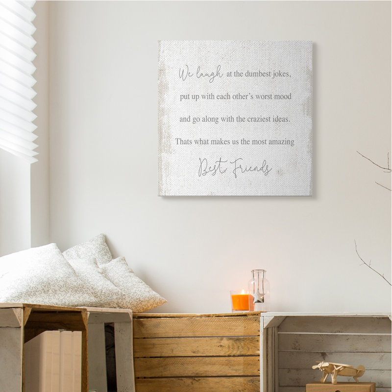 Amazing Best Friends, H 36 po x l 36 po, Toile tendue