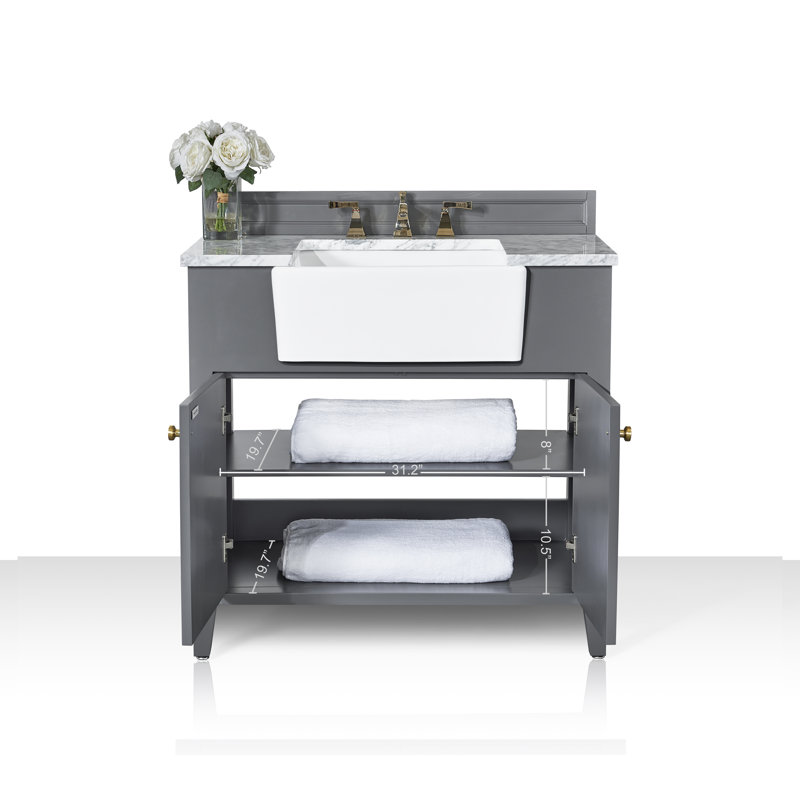 Adeline 36'' W Single Vanity, Sapphire Gray